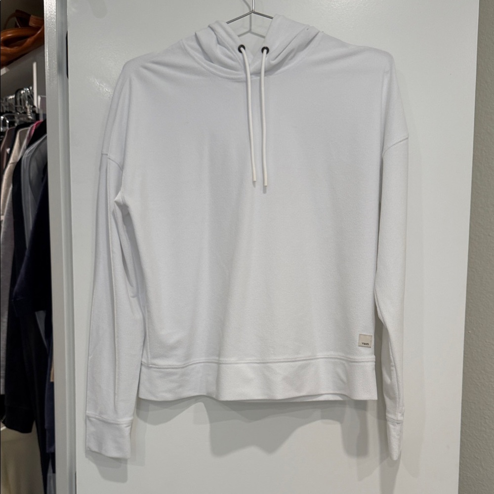 Vuori White Cowl Neck Sweater